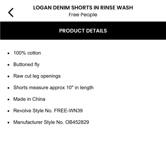 Free People Logan Cutoff Denim Shorts - Picture 5 of 9